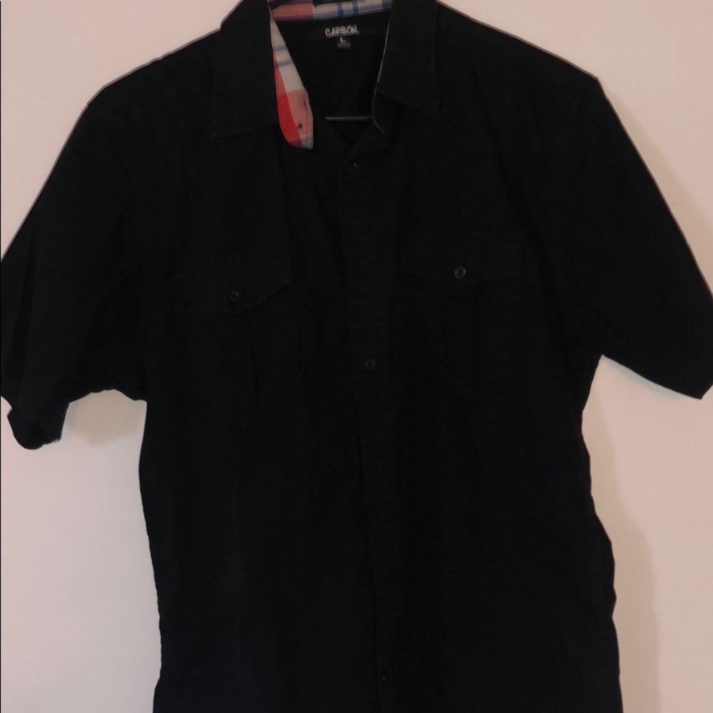 Short sleeve casual button down